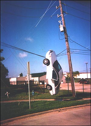 Cars can jump.