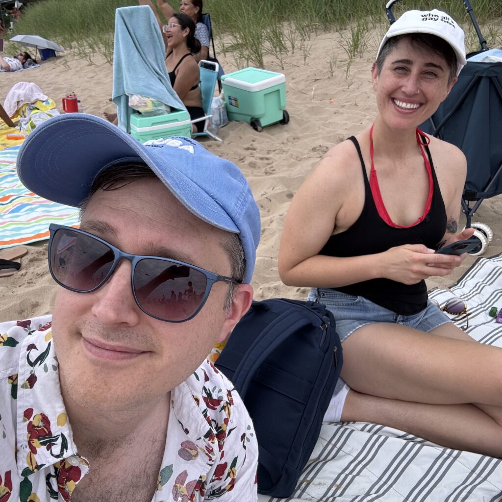 Brendan and Kat at the beach!